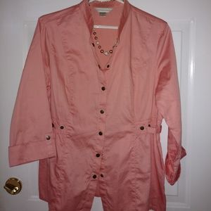 Christopher & Banks Coral Top